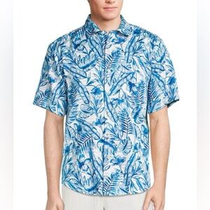Tommy Bahama TORTOLA BATIK BLUES CAMP SHIRT - COBALT HAZE 4XL